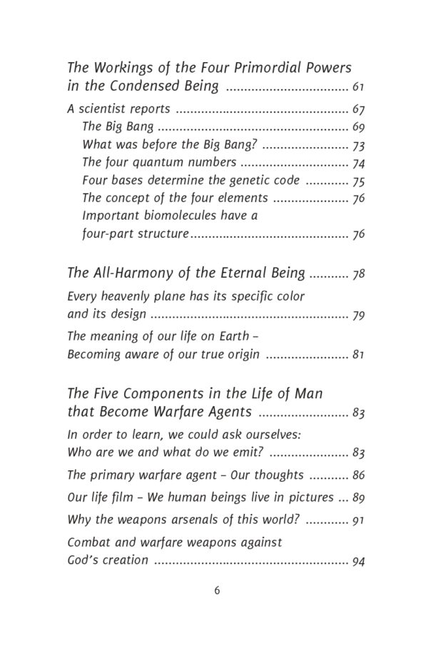 Table of Contents for Speaking All-Unity. Science and Spirit: God and the Big Bang? Beyond astrotheology. Science meets Spirituality in this hardbound book with meditation CD. Learn the History of the Spiritual Cosmos and Material Universe