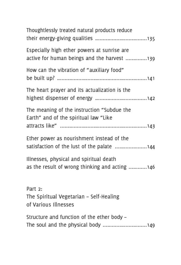 Heal Soul and Body: Recognize and Heal Yourself! A Book on Spiritual Healing. Table of Contents