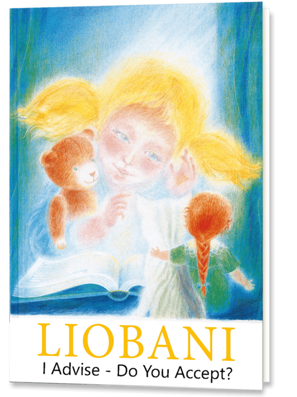 Cover for the book Liobani I Advise. Book on Nature Spirits and Elemental Beings, Fairy Elementals, Spiritual Elementals, and True Fairy Stories. Also includes stories of nymphs, mermen, mermaids, merpeople and the mountain spirit, and gnome stories.