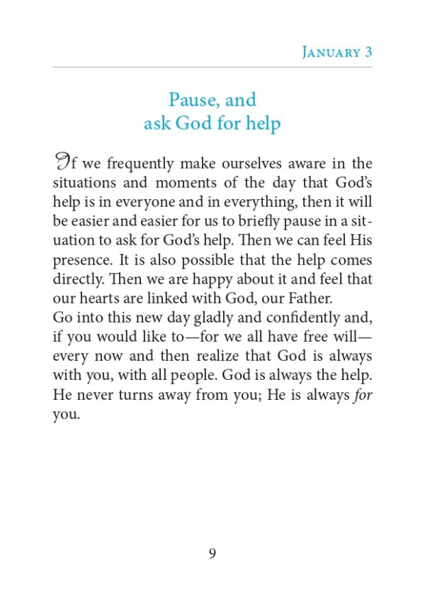 God Wants the Best for You - a Small Daily Devotional, sample page