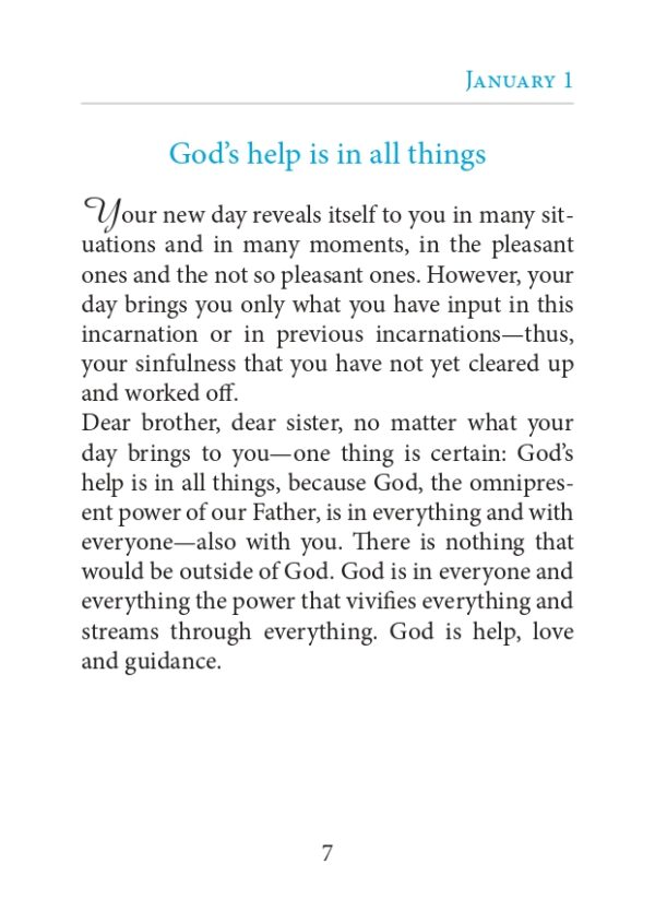 God Wants the Best for You - a Small Daily Devotional, sample page